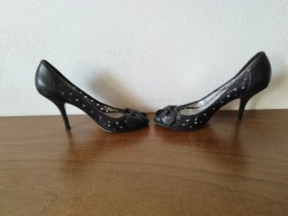 Guess Scarpe Décolleté Peep Toe Tacchi Nere