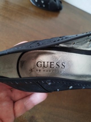 Guess Scarpe Décolleté Peep Toe Tacchi Nere