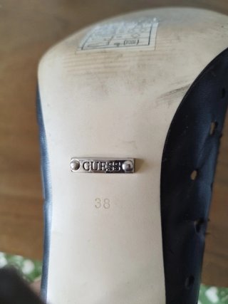 Guess Scarpe Décolleté Peep Toe Tacchi Nere