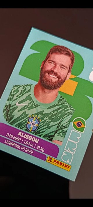 Cromos Alisson Mundial 2026 Panini