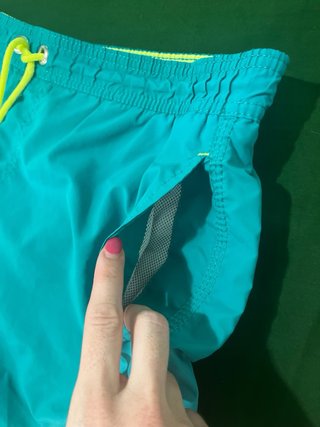 Costume da bagno Alcott uomo turchese/giallo Tg.S