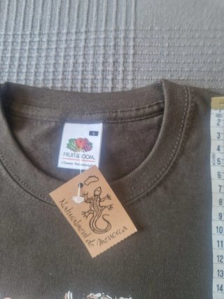 Camiseta algodón verde militar , unisex