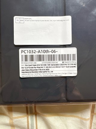 Funda iPad Azul Oscuro