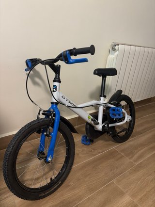 Bicicleta infantil Btwin 16 pulgas blanca