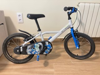 Bicicleta infantil Btwin 16 pulgas blanca