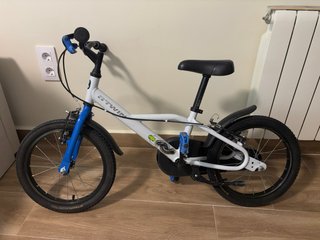 Bicicleta infantil Btwin 16 pulgas blanca
