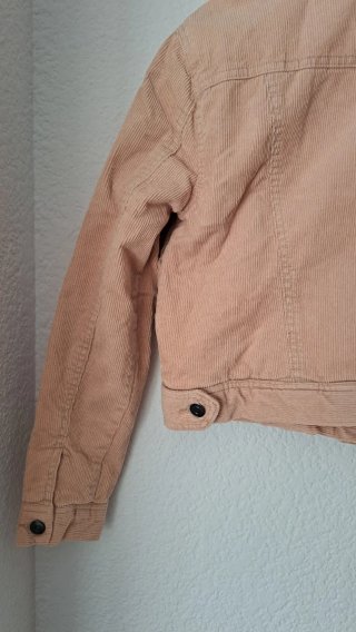Abrigo estilo pana con borreguito