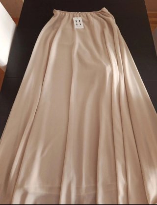Vestido largo fiesta/novia beige