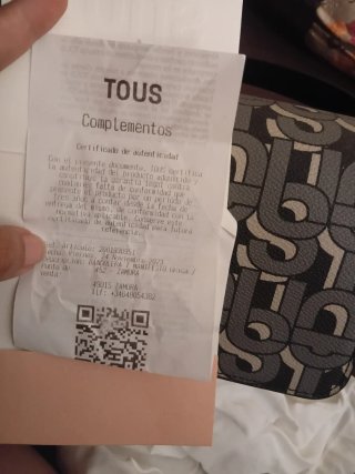 Bolso Tous Negro y Gris Sin Usar