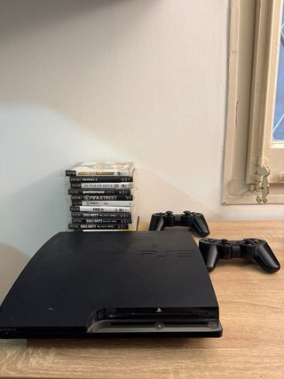 Consola Sony PS3 Negra + 2 Mandos