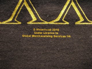 Motorhead 2010 Original Tour t-shirt XXXV Lemmy He