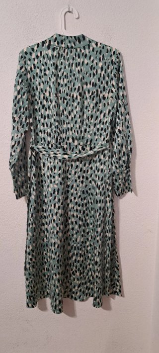 Vestido H&M estampado verde