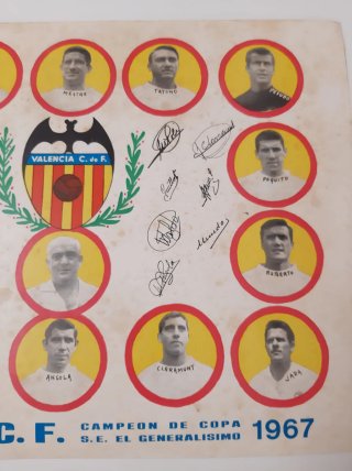 Cartel Valencia C.F. Campeón de Copa 1967