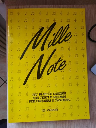 Libro Mille Note - Raccolta Canzoni Chitarra
