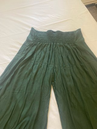 Pantalones anchos verano caqui XL