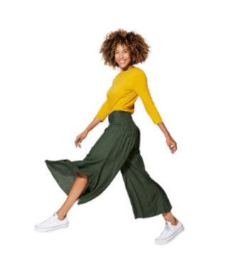 Pantalones anchos verano caqui XL