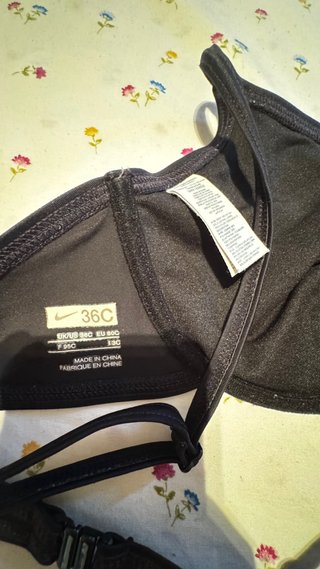 Sujetador bikini Nike negro