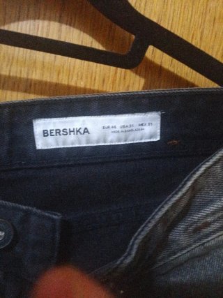 Pantalón baggy gris Bershka