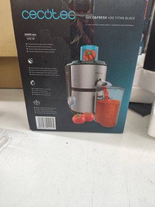 Licuadora Cecotec Juice&Fresh 400 Titan Black