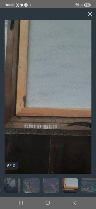 Cuadro pintado a mano sobre tela