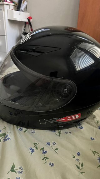 Casco de moto AGV negro