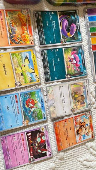 Lote Mini Tin Pokémon Leafeon + Cartas originales