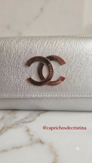 Monedero plateado 16x9 cm.SOLO ENVIO