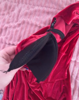 Vestido rojo de terciopelo