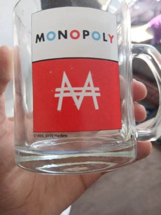 Taza Cristal Monopoly Hasbro 2020