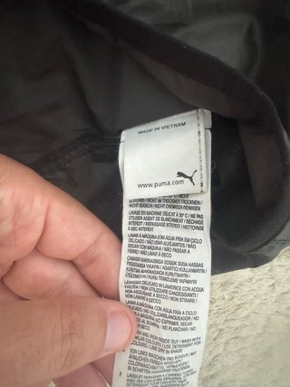 Puma Chaqueta cortavientos gris USP ligera Y2K M