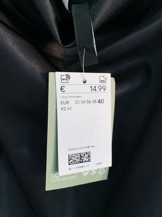 Vestido Lencero Mini H&M Espalda Cruzada Talla 40