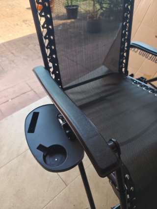 Silla/Tumbona Plegable Gravedad Cero Negra