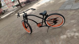 Bicicleta Plumbike EU Negra Naranj Shimano
