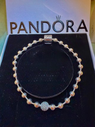 Pulsera Pandora Bolitas Plata