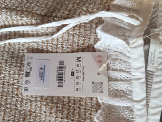 Conjunto Zara Top y Pantalón estructura Talla M