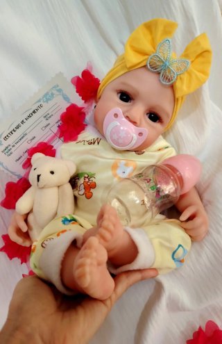 Bebé Reborn Silicona Completa 46cm