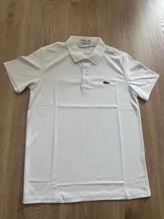 Polo Lacoste Blanco Talla S