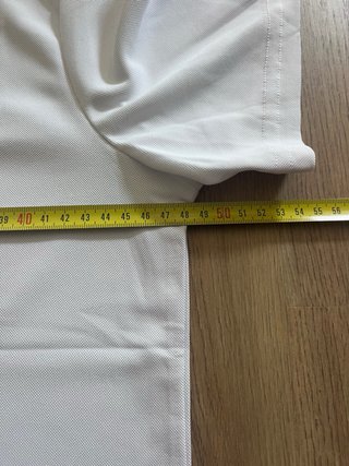 Polo Lacoste Blanco Talla S