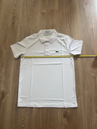 Polo Lacoste Blanco Talla S