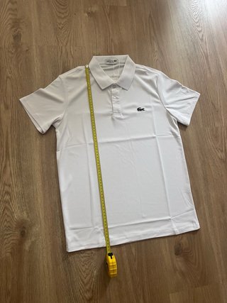 Polo Lacoste Blanco Talla S