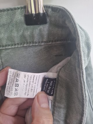 Pantalones vaqueros rotos mujer verde