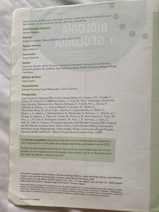 Biología y geología, Bachillerato 1 Aprender es...