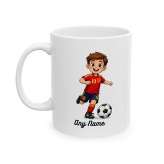 Taza Fútbol Personalizada con Nombre