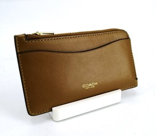 Monedero/Tarjetero Coach New York Zip CZ112 Camel