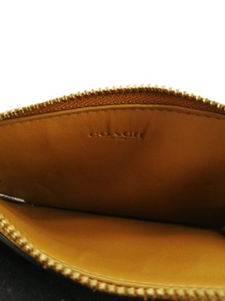 Monedero/Tarjetero Coach New York Zip CZ112 Camel