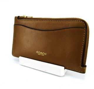 Monedero/Tarjetero Coach New York Zip CZ112 Camel