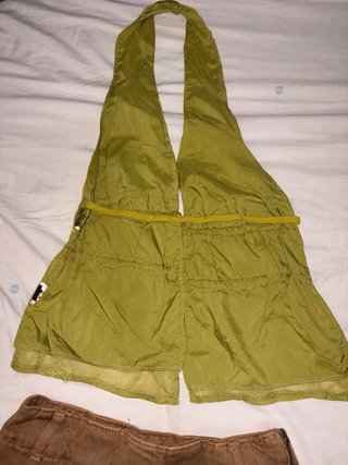 Conjunto pañuelo Shein y falda pantalon Zara