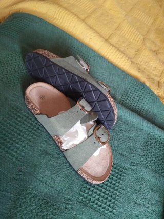 Sandalias verdes tipoBio mujer talla 36