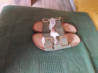Sandalias verdes tipoBio mujer talla 36