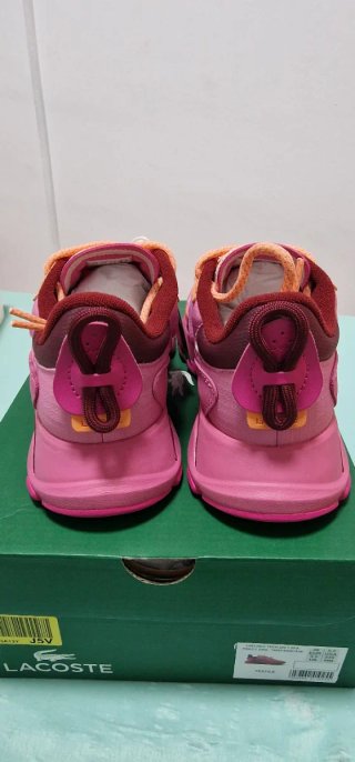 Zapatillas Lacoste Neo Tech Naranja y Rosa